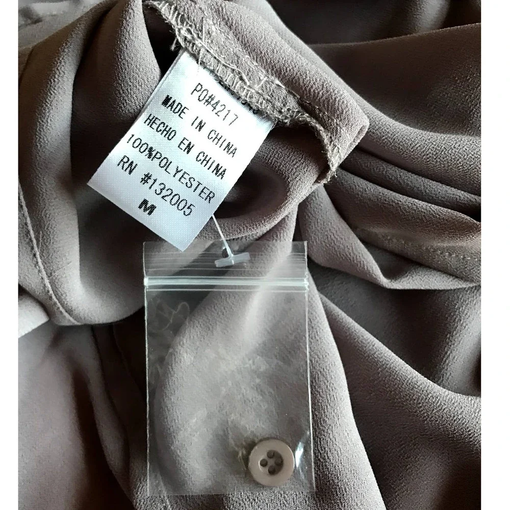 Entro Lilac Taupe Off the Shoulder Blouse - Picture 6 of 7